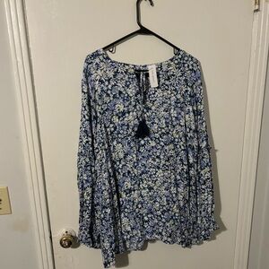 NWT Lane Bryant Flower Blouse 26/28
